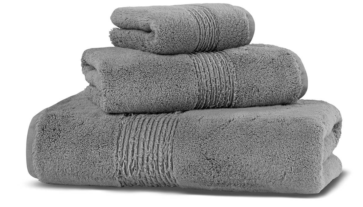 Organic Cedros Grey Hammam Hand Towel + Reviews